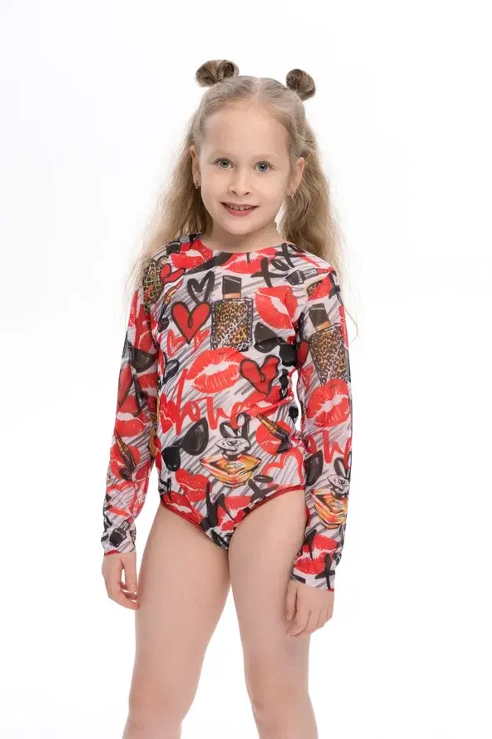 Сплошной детский купальник с рукавами "Fashion"