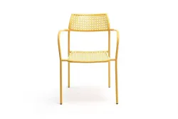 "Посейдон" стул стальной, цвет желтый