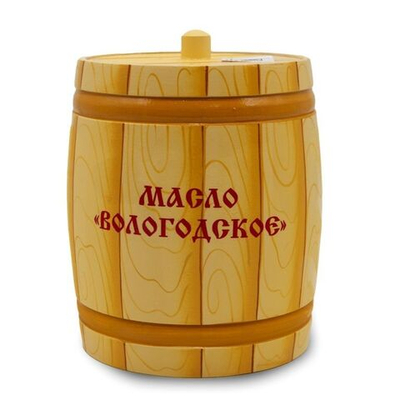Вологодское масло 82,5% 800 гр в бочонке Досочка ВМК