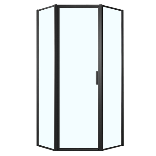 Душ. ограждение Azario RICHMOND 1000х1000х2000, без поддона, прозрач стекло 6 мм, черный  81147