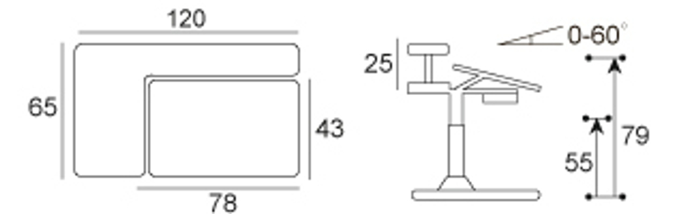 Стол с электроприводом Mealux Electro 730 WB + полка BD-S50 White (арт. BD-730 WB + BD-S50 White)