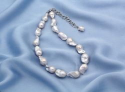 Роскошное колье из барочного жемчуга