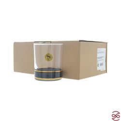 Набор стаканов для виски черн.с зол. Bohemia 250 мл.(6 шт)