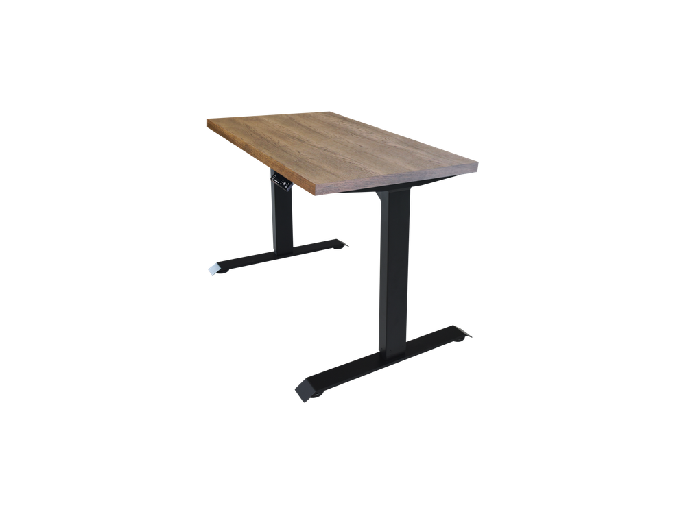 Регулируемый компьютерный стол Bazalt с регулировкой по высоте — столешница МДФ Дуб мореный
