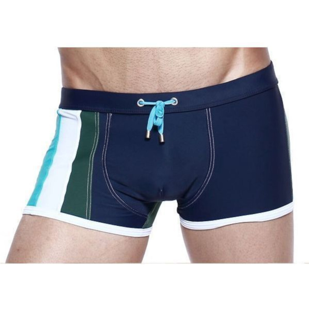 Мужские плавки боксеры темно-синие Seobean Surf Swim Boxers