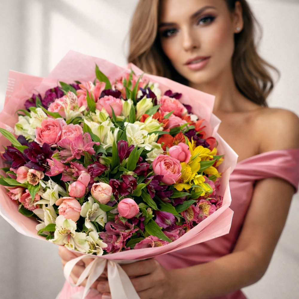 Букет микс "Tenderness and Style"