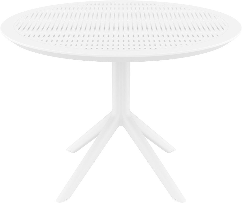 Стол пластиковый обеденный Siesta Contract Sky Table Ø105, белый