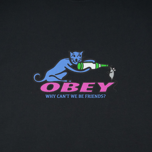 Футболка мужская Obey Why Can't Be Friends артикул:166912208 - купить в магазине Дайс