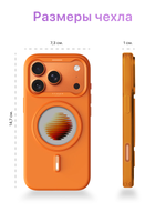 XTREM Чехол для Apple iPhone 17 Pro с экраном на задней панели, оранжевый