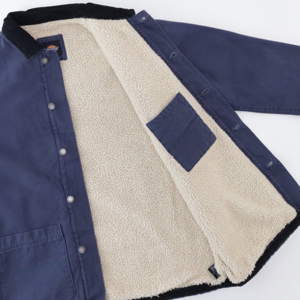 Куртка Dickies Stonewashed Duck Lined Chore Coat (stonewashed navy) артикул: - купить в магазине Дайс