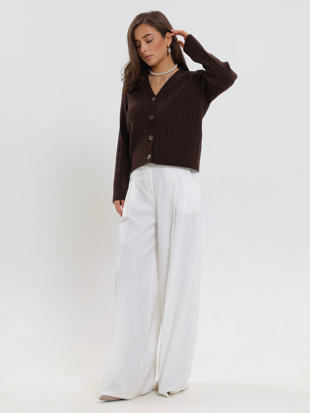 Кардиган «Мелкие косички»