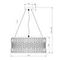 Подвесная люстра Eurosvet Lory 10125/5 хром/прозрачный хрусталь Strotskis Smart