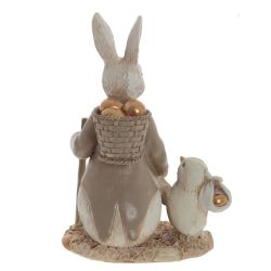 GAEM Фигурка декоративная "Заяц с цыпленком", L11 W7 H15 см