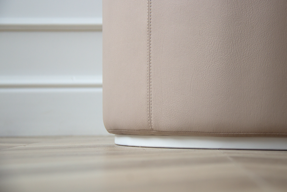 Столик Sun L, D 66 см высота 35 см (белый, бежевый)