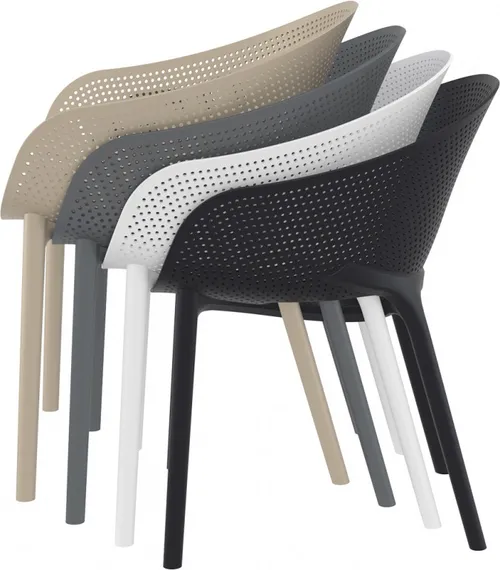 Стул пластиковый Sky Pro серый