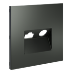 Накладка для розетки TV+RJ45 кат. 6, S70 (титан)