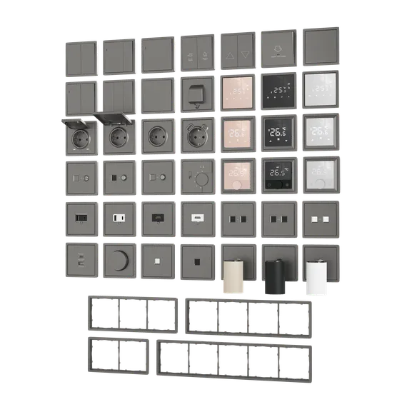 Donel R98 алюминий Накладка для розетки RJ45, 1-я, серия DA