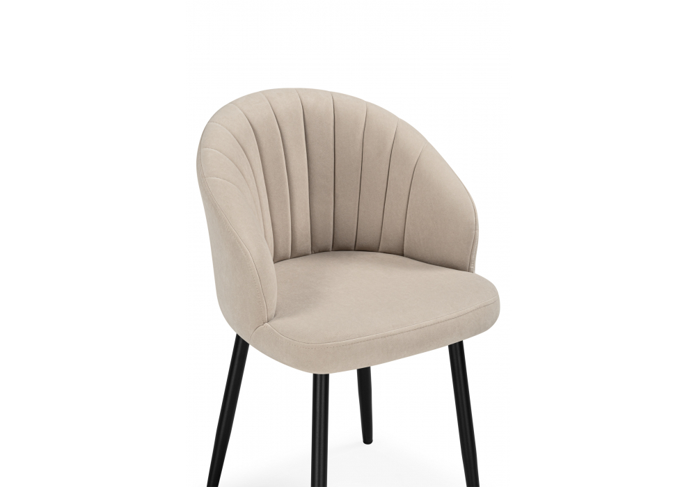 Стул на металлокаркасе Woodville Бэнбу marseille 13, черный, ножки черные