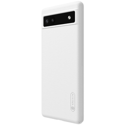 Тонкий чехол белого цвета от Nillkin для смартфона Google Pixel 6A, серия Super Frosted Shield