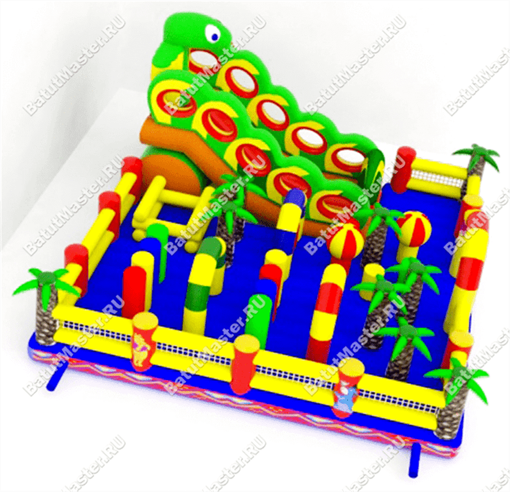 Надувной батут "В джунглях"