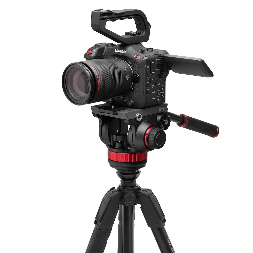 Видеоштатив Manfrotto MVK502055XPRO3V голова MVH502AH, штатив MT055ХPRO алюминиевый