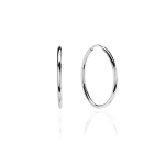 Серьги конго из белого золота 585 пробы JA-S-С0211753