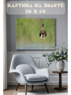 Картина на стену 40 X 50 Цапля