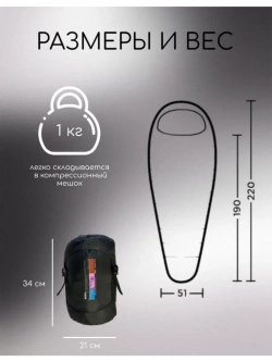 Спальный мешок туристический