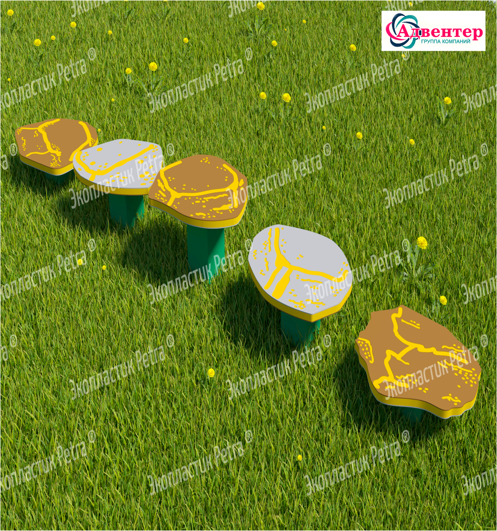 Полоса препятствий уличная из экопластика