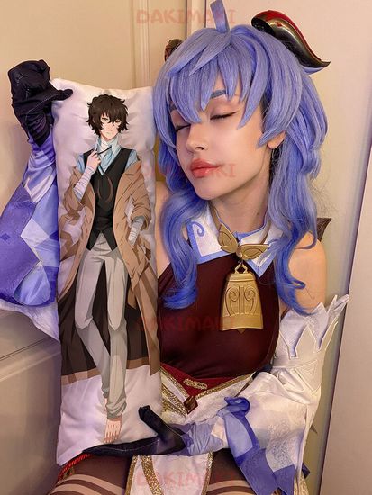 Мини дакимакура Дазай Осаму и Чуя Накахара из Великий из бродячих псов арт. M0390, 60х20 см