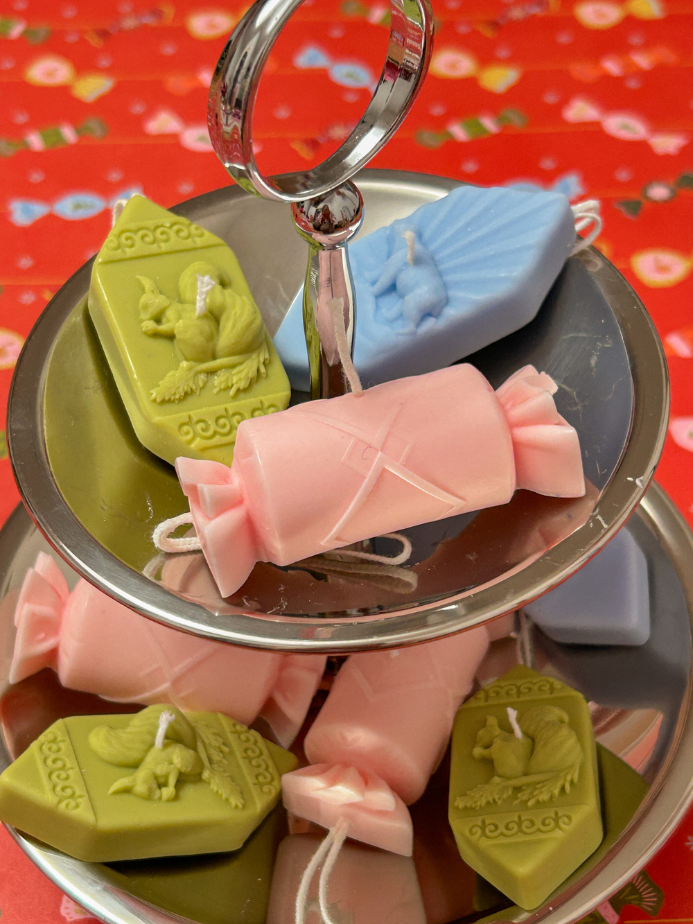 Набор из трех свечей-конфет "Сладкий подарок"