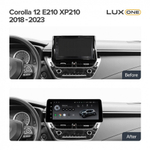 Переходная рамка магнитолы TOYOTA COROLLA 12 E210 XP210 2018-2023 12,3 дюймов