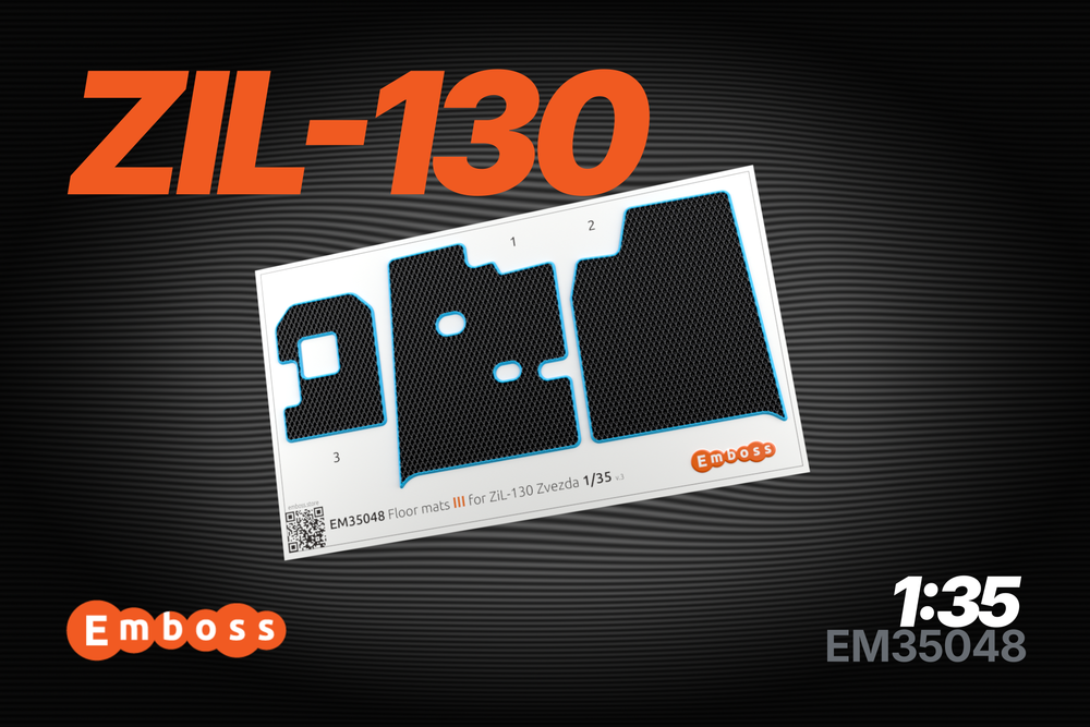 ZIL-130 EVA floor mats for Zvezda 1/35 (3D decal)
