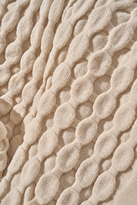 Плед c 3D эффектом 120x170 Luxberry Bubbles молочный