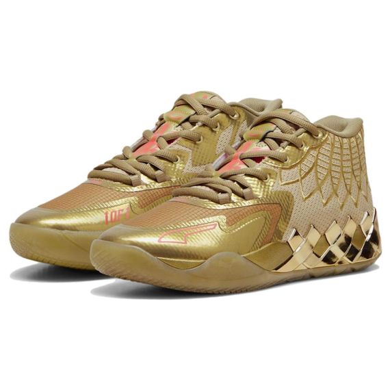 PUMA MB.01 Баскетбольные кроссовки MID Топ Золотой Мужские