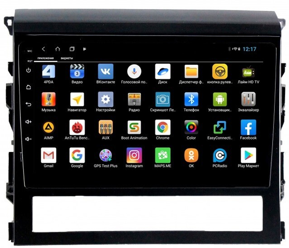 Магнитола для Toyota Land Cruiser 200 2015-2021 (без JBL) - Parafar PF567XHD на Android 13, 8-ядер, 4/64Гб, CarPlay, 4G SIM-слот