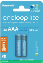 Аккумулятор Panasonic Eneloop Lite AAA 550mAh BL2 (BK-4LCCE/2CP)