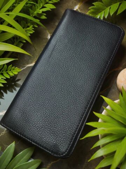 портмоне натуральная кожа черный