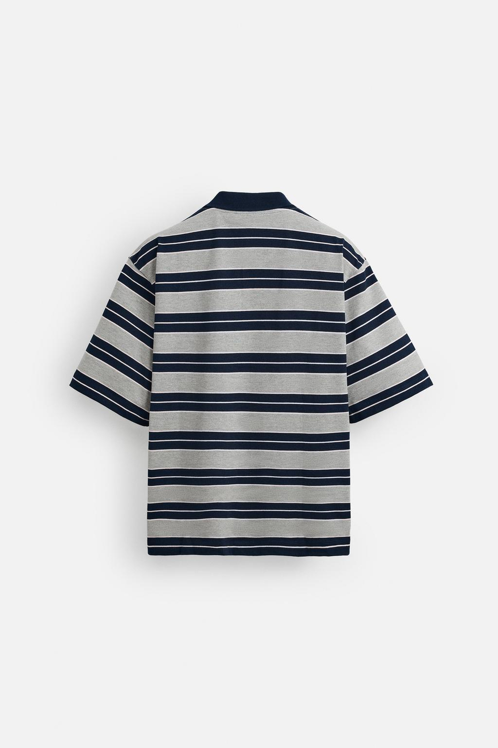 Поло relaxed fit в полоску