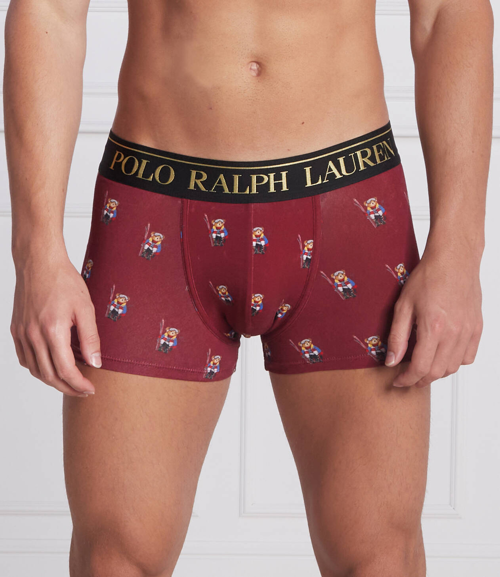 трусики-боксеры 2 шт. POLO RALPH LAUREN - бордовый(714843425)