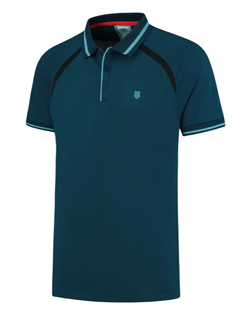 Мужское теннисное поло K-Swiss Tac Hypercourt Polo 5 - Бирюзовый