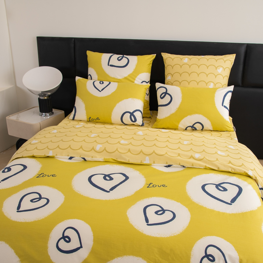 КПБ Сатин 100% хлопок C610, 1.5 спальный, наволочки 50-70 2 шт