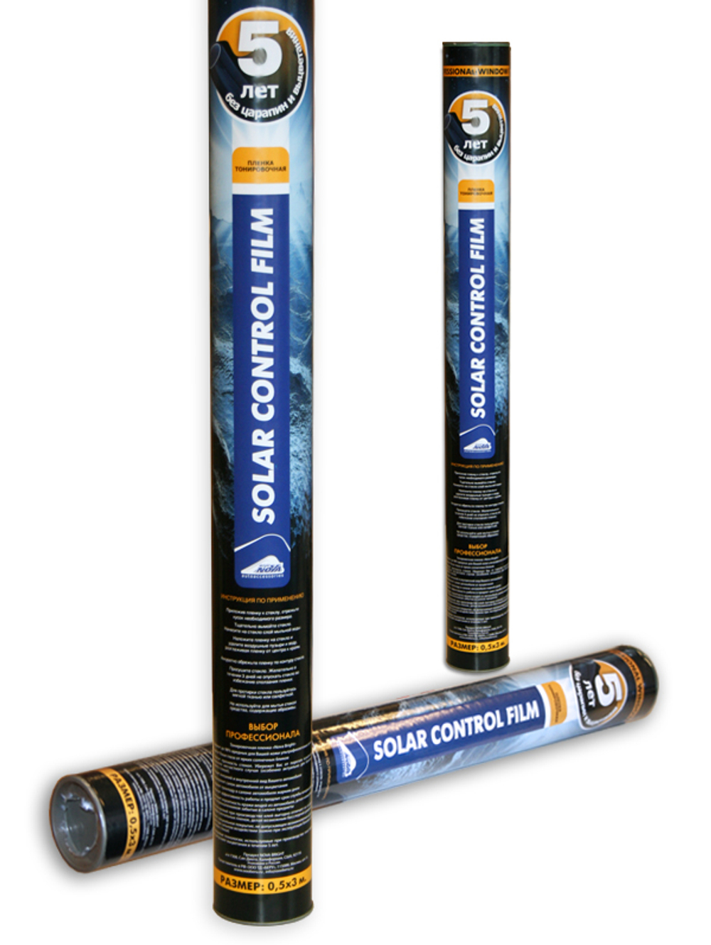 Пленка тонировка 50см*3м Nova Bright 20% в тубе 39814