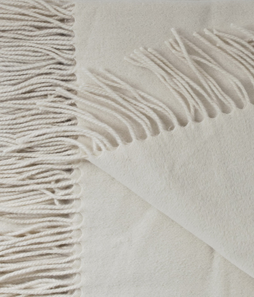 Плед кашемировый 140x180 от CO.BI. Rey светло-серый Италия