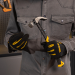 Молоток-гвоздодер 450 г, цельнокованый,боек с магнитом, двухкомп. обрезин. рук-ка Denzel