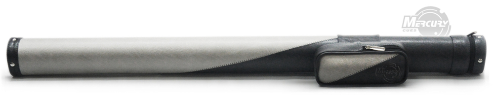 Тубус на 1 кий Меркури DUO (1 карман) (светло-серый/черный)