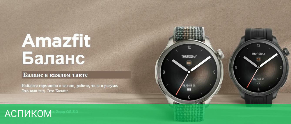 Умные часы Amazfit Balance серый (A2287)