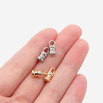 Концевик зажимной 10*4,5мм, позолота