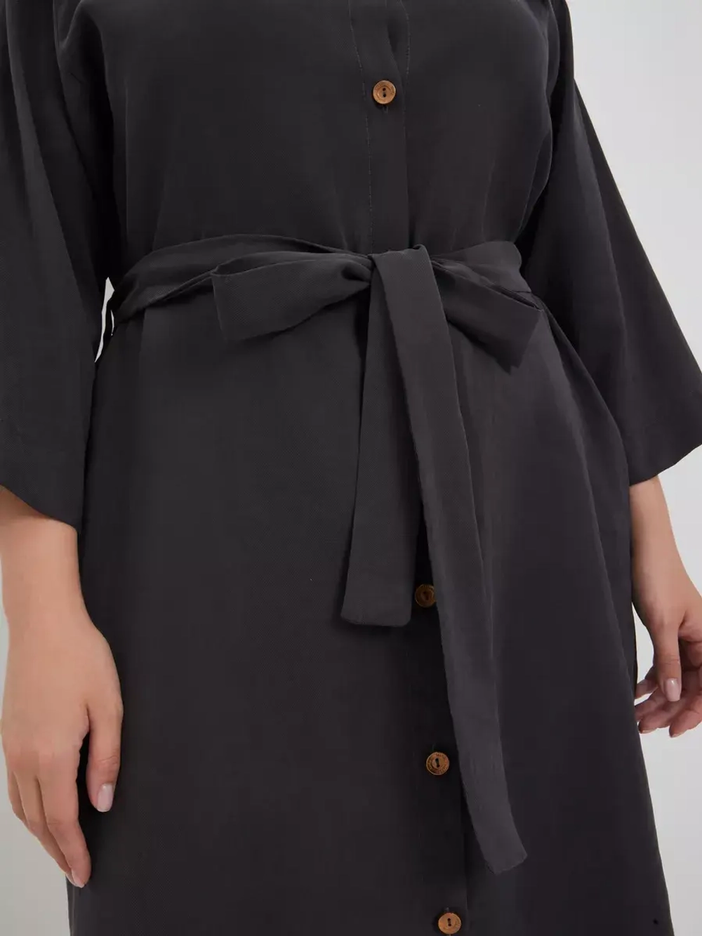 Платье-рубашка с поясом