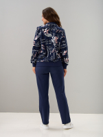 Костюм с брюками КБ-184/синий-цифрынадписи